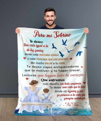 Manta Personalizada para Ofrecer a tu Sobrino Firmada "Tu Tia"